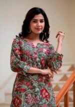 Rayon 3/4 Sleeve Ethnic Co-Ord Set For Women | Kurta Set For Women - Image 5