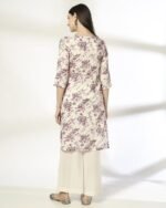 Women Floral Print Straight Kurta - Image 5