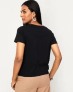 Women Fitted V-Neck T-Shirt - Image 3
