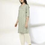 Women Floral Print Straight Kurta