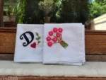 Handcrafted Embroidered Cotton Hanky - Image 2