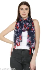 StoleVilla Printed Chiffon Scarf Set of 2 - Image 2