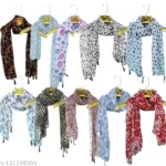 Multicolor Printed Scarf Pack of 10